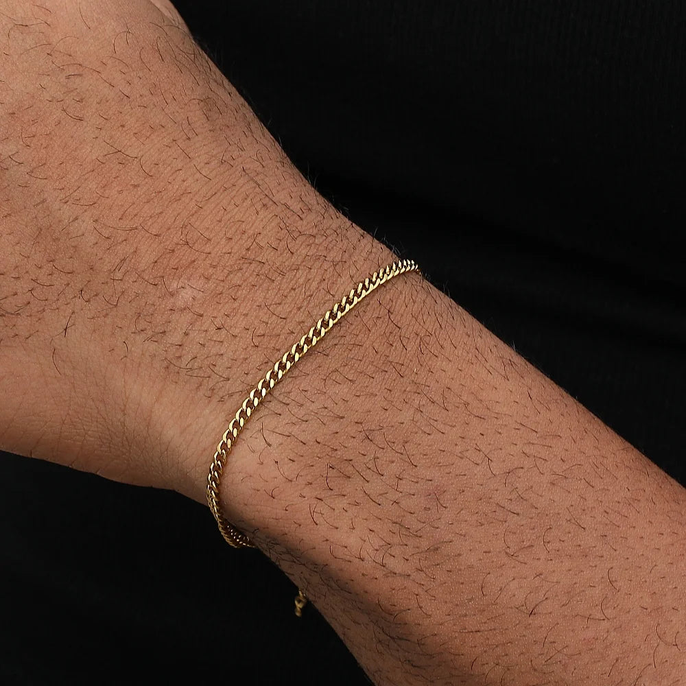 Pulseira Ouro e Prata Minimalista